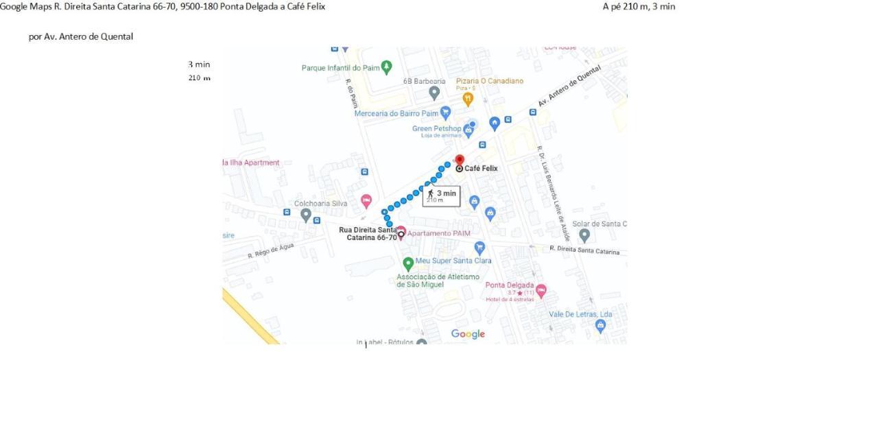 Apartamento Do Paim 蓬塔德尔加达 外观 照片